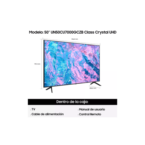 Smart TV LED Samsung 55” UN55CU7000G - Image 2